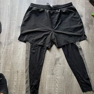 H&M Black Athletic Shorts with Leggings
